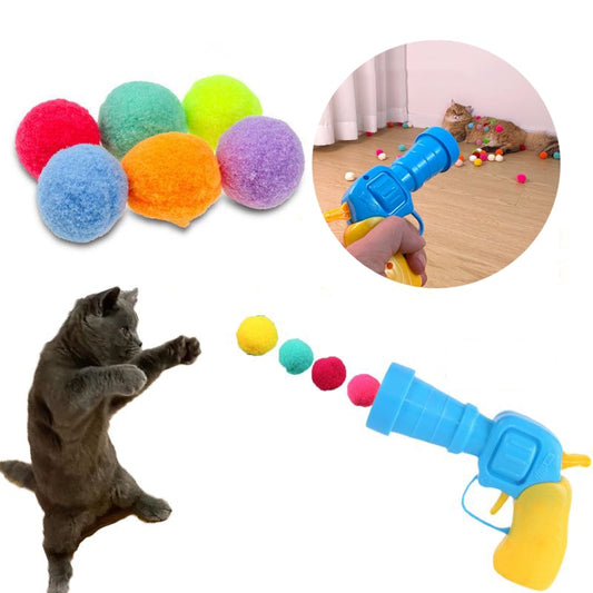 Katzenspaß pur: Plüsch-Ballspielzeug